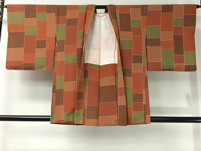 平和屋着物#羽織 格子 正絹 逸品 未使用 CABI9338ua