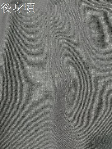 平和屋着物#男性 和装コート 角袖 色無地 灰色 ロング丈 正絹 逸品 CABI9345ua