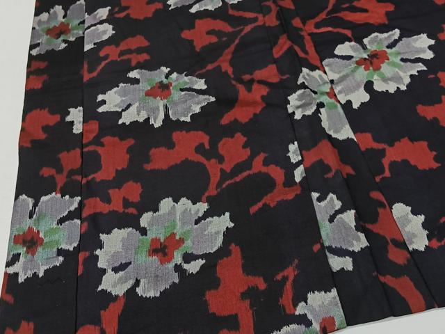 平和屋着物#アンティーク 大正ロマン 長羽織 銘仙 舞花文 正絹 逸品 CABI9367ua