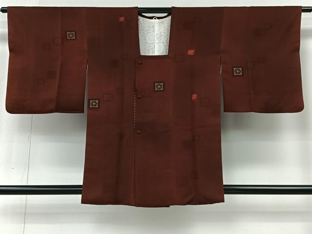 平和屋着物#道行コート 地紋起こし 色紙花文 暈し染め 正絹 逸品 CABI9376ua