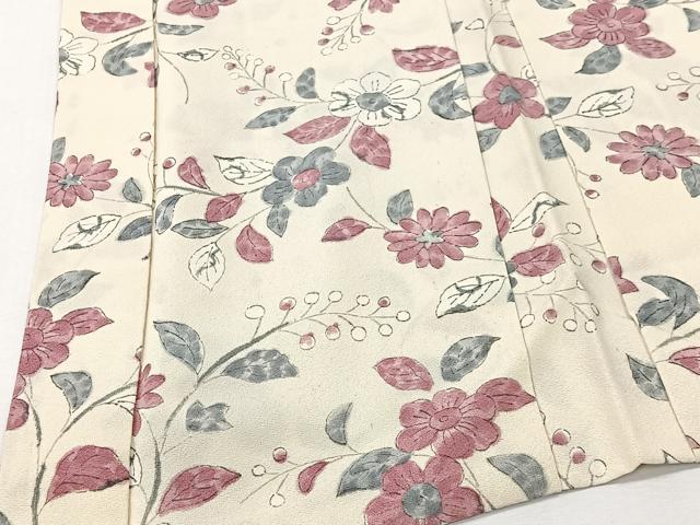 平和屋着物#羽織 草花文 正絹 逸品 CABI9395ua