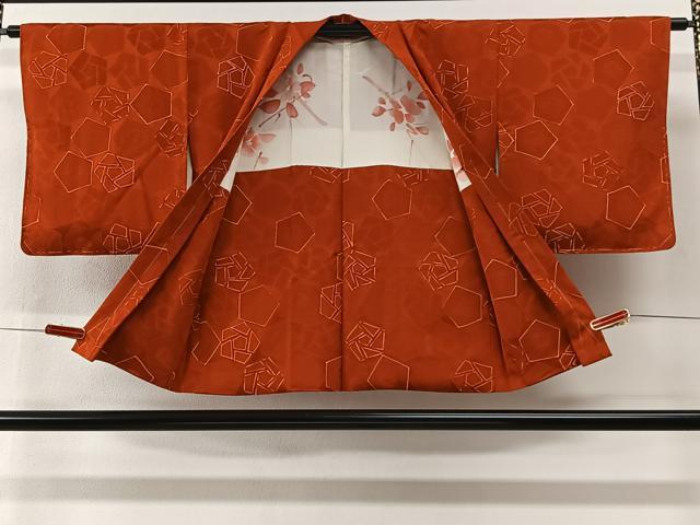 平和屋着物#羽織 地紋起こし 舞花文 正絹 逸品 未使用 CABI9408ua