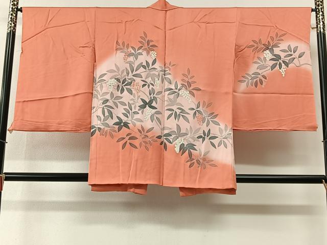平和屋着物#羽織 刺繍 南天文 暈し染め 仮絵羽 未使用 CABI9415ua