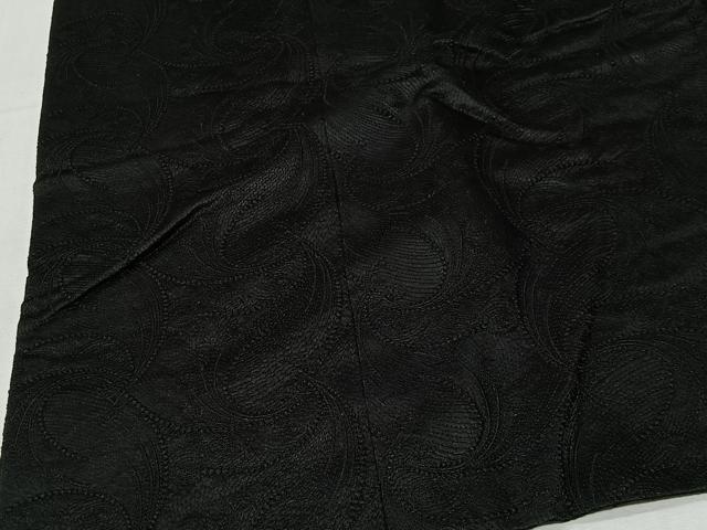 平和屋着物#道中着 抽象文様 黒地 正絹 逸品 未使用 CABI9417ua