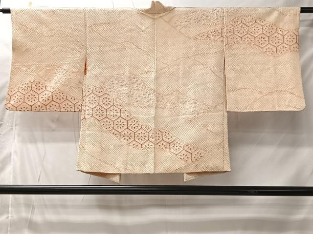 平和屋着物#羽織 総絞り 亀甲花文 正絹 逸品 CABI9434ua