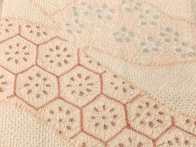 平和屋着物#羽織 総絞り 亀甲花文 正絹 逸品 CABI9434ua