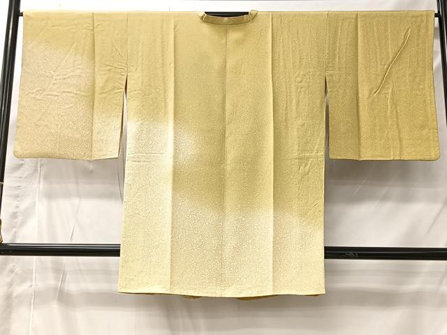 平和屋着物#京友禅の第一人者 松井青々 道行コート 霞文 暈し染め ロング丈 反端付き 正絹 逸品 CABI9438ua