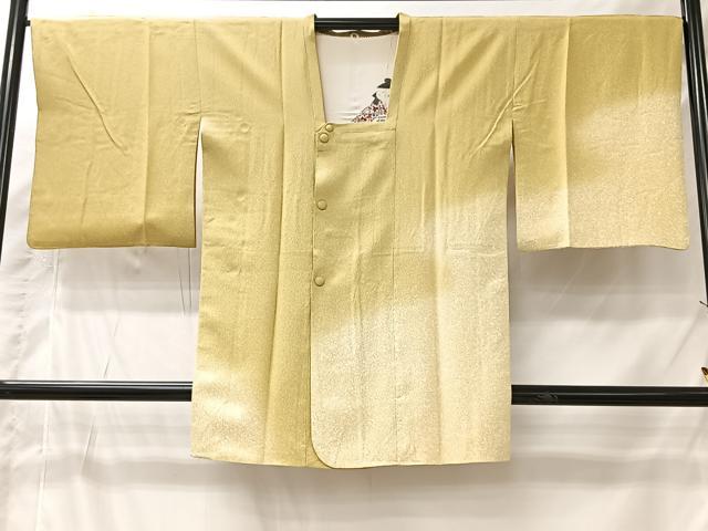 平和屋着物#京友禅の第一人者 松井青々 道行コート 霞文 暈し染め ロング丈 反端付き 正絹 逸品 CABI9438ua