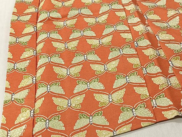 平和屋着物#羽織 型染め 蝶 正絹 逸品 CABI9458ua