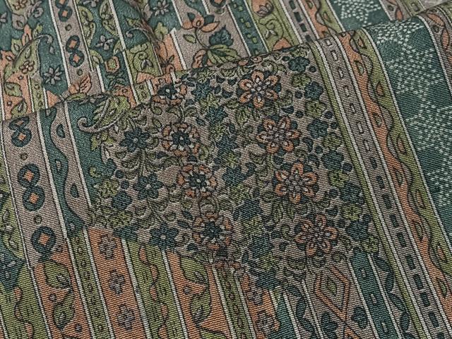 平和屋着物#道行コート 草花間道 正絹 逸品 CABI9459ua