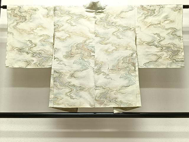 平和屋着物#羽織 寿光織 霞文 金糸 正絹 逸品 CABI9462ua