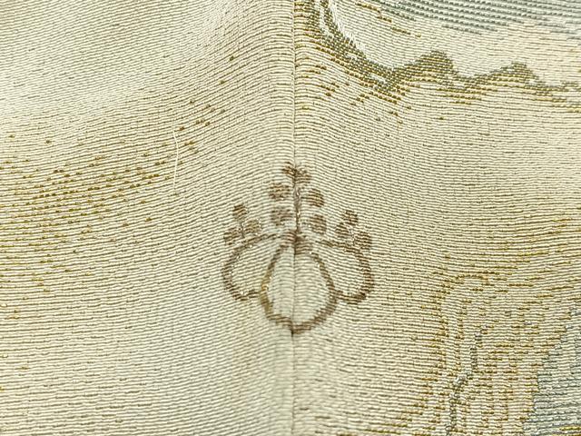 平和屋着物#羽織 寿光織 霞文 金糸 正絹 逸品 CABI9462ua