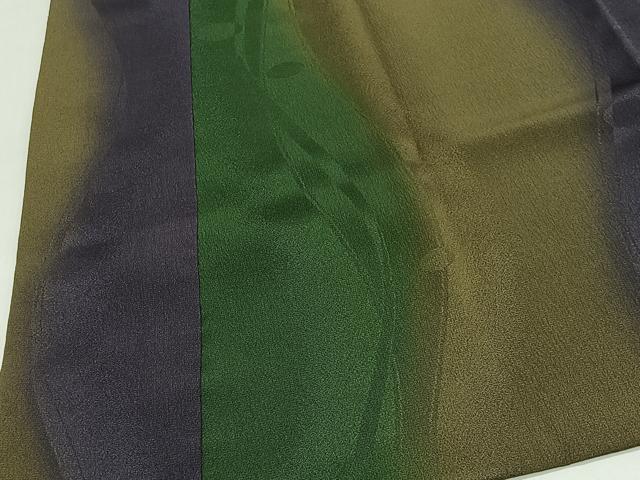 平和屋着物#道中着 立涌地紋 暈し染め ロング丈 反端付き 正絹 逸品 CABI9465ua