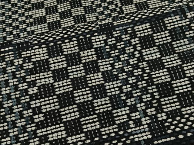 平和屋着物#道行コート 格子 ロング丈 正絹 逸品 CABI9466ua