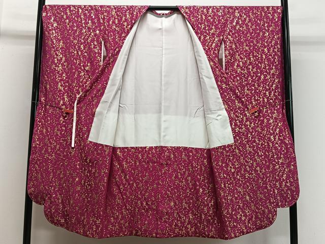 平和屋着物#道行コート 刺繍 霞文 金彩 ロング丈 正絹 逸品 未使用 CABI9472ua