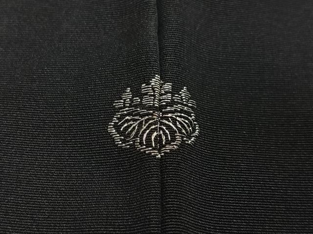 平和屋着物#羽織 刺繍 風景文 黒地 金糸 正絹 逸品 CABI9473ua