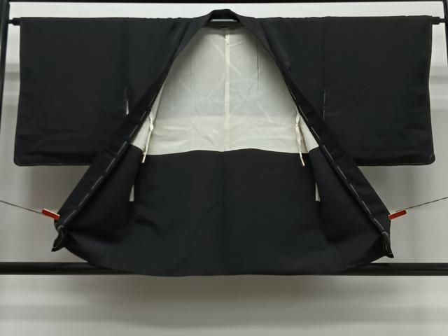 平和屋着物#羽織 枝葉文 黒地 正絹 逸品 未使用 CABI9487ua