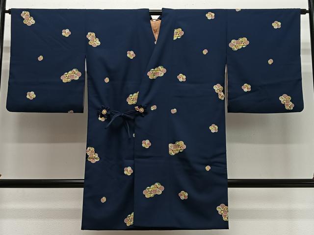 平和屋着物#道中着 舞花文 ロング丈 洗える着物 CABI9492ua