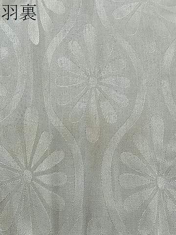 平和屋着物#羽織 総刺繍 花丸文 黒地 金糸 洗える着物 CABI9493ua