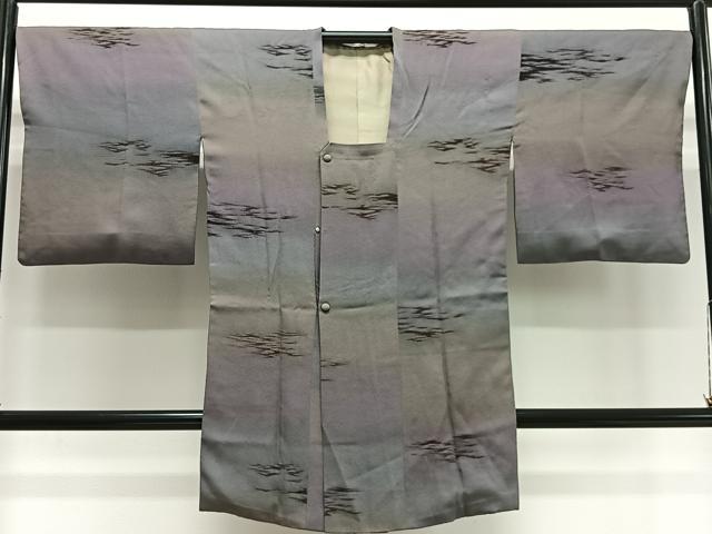 平和屋着物#道行コート ビロード 霞文 暈し染め 正絹 逸品 CABI9522ua