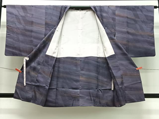 平和屋着物#染色作家 斉藤三才 道行コート 三才鳥 暈し染め 正絹 逸品 CABI9529ua