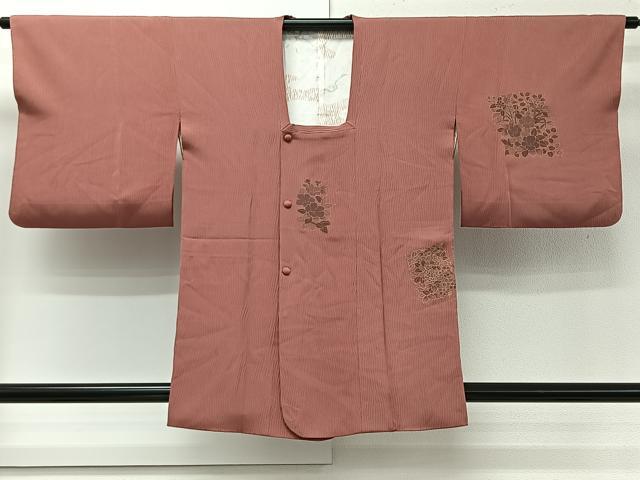 平和屋着物#道行コート 刺繍 草花文 金彩 正絹 逸品 CABI9533ua