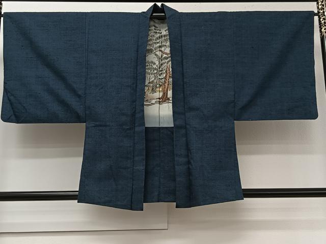平和屋着物#男性 羽織 紬地 褐返色 正絹 逸品 CABI9535ua