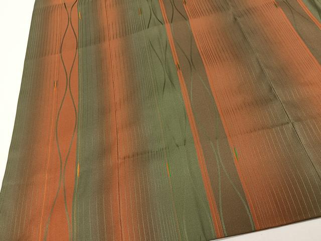 平和屋着物#道行コート 雨コート 立涌文 暈し染め ロング丈 正絹 逸品 未使用 CABI9543ua