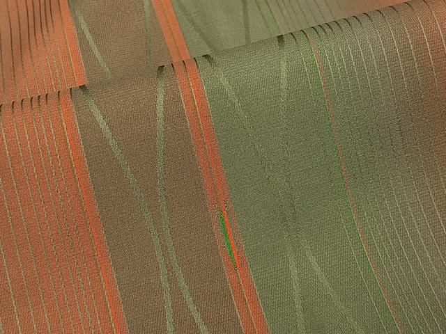 平和屋着物#道行コート 雨コート 立涌文 暈し染め ロング丈 正絹 逸品 未使用 CABI9543ua