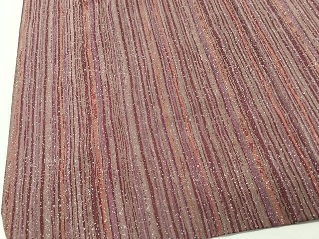 平和屋着物#道行コート 縞 ショール付き ロング丈 正絹 逸品 CABI9547ua