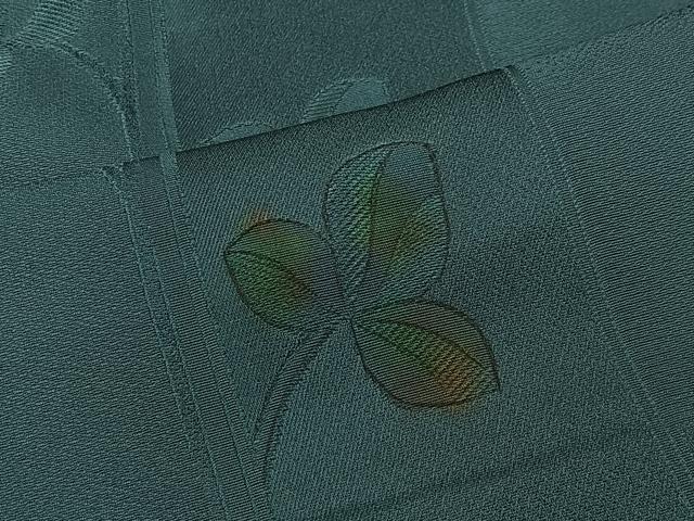 平和屋着物#道中着 地紋起こし 枝葉文 正絹 逸品 CABI9550ua