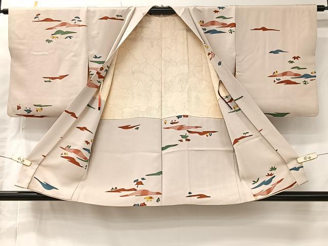 平和屋着物#羽織 ろうけつ染 遠山文 正絹 逸品 CABI9560ua