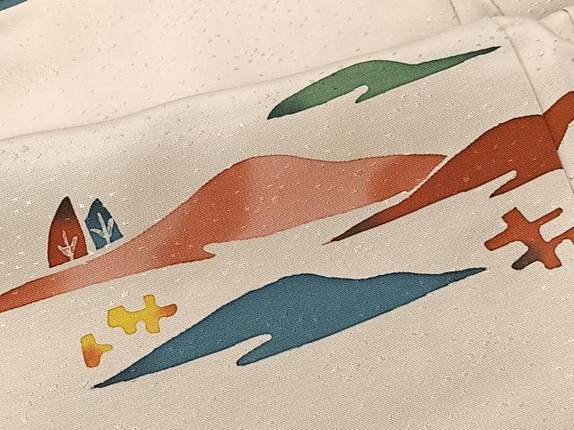 平和屋着物#羽織 ろうけつ染 遠山文 正絹 逸品 CABI9560ua