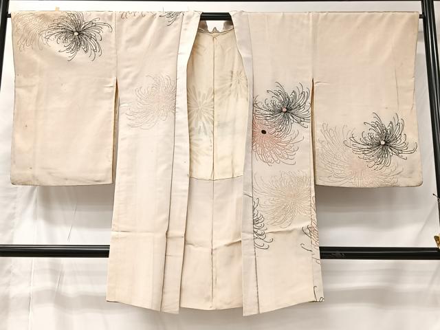 平和屋着物#長羽織 寿光織 乱菊 金糸 正絹 逸品 CABI9564ua