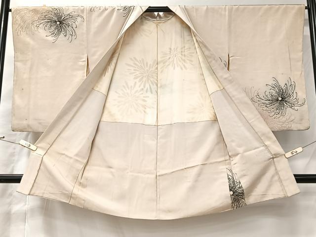 平和屋着物#長羽織 寿光織 乱菊 金糸 正絹 逸品 CABI9564ua