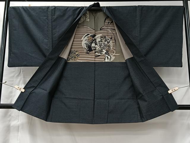 平和屋着物#男性 羽織 本場大島紬 霞文 正絹 逸品 CABI9568ua