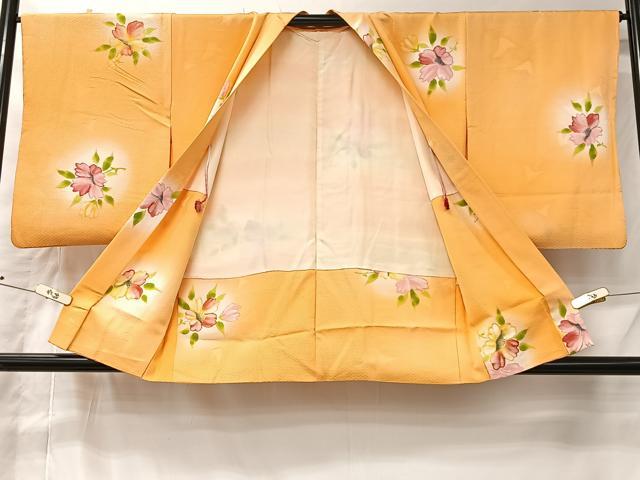 平和屋着物#羽織 草花文 暈し染め 正絹 逸品 CABI9570ua