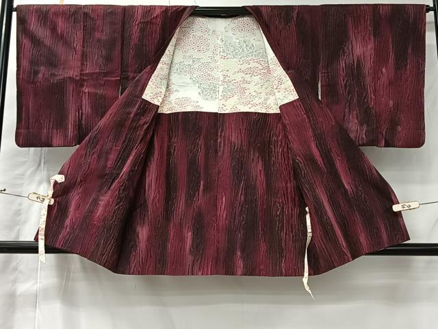 平和屋着物#道行コート 霞文 暈し染め 正絹 逸品 CABI9583ua