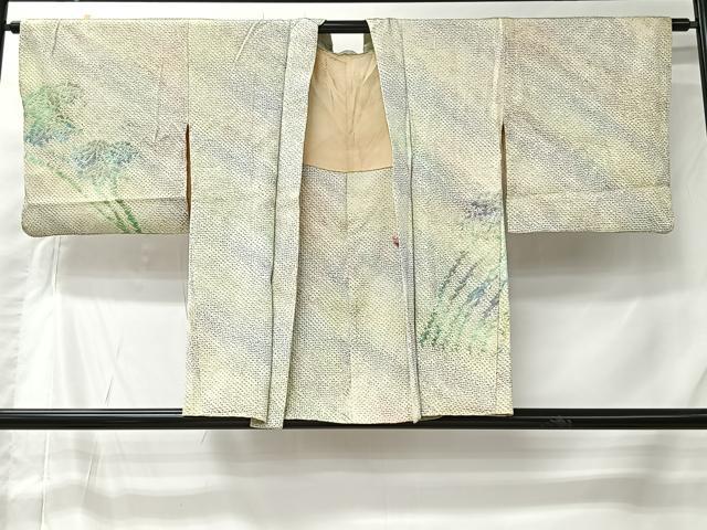 平和屋着物#羽織 総絞り 笹竹文 正絹 逸品 CABI9588ua