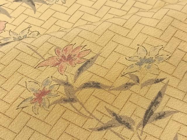 平和屋着物#羽織 草花文 正絹 逸品 未使用 CABI9598ua