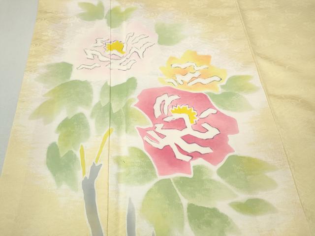 平和屋着物●訪問着 枝花文 暈し染め 正絹 逸品 CABI9628ut