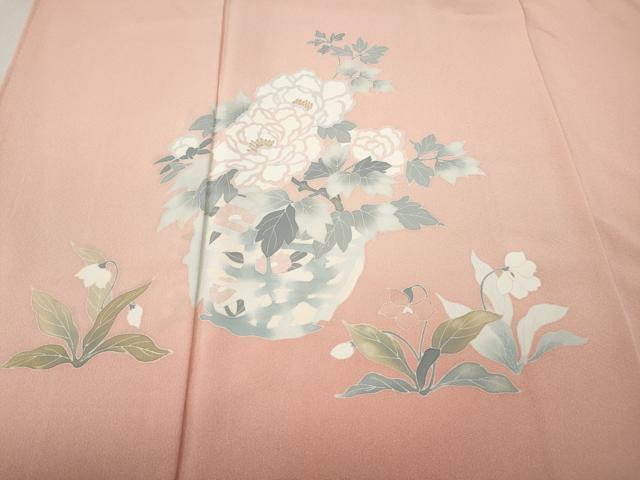 平和屋着物●訪問着 花籠文 暈し染め 正絹 逸品 CABI9666ut