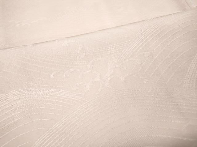 平和屋着物●上質な色無地 立波地紋 薄桜色 正絹 逸品 CABI9667ut