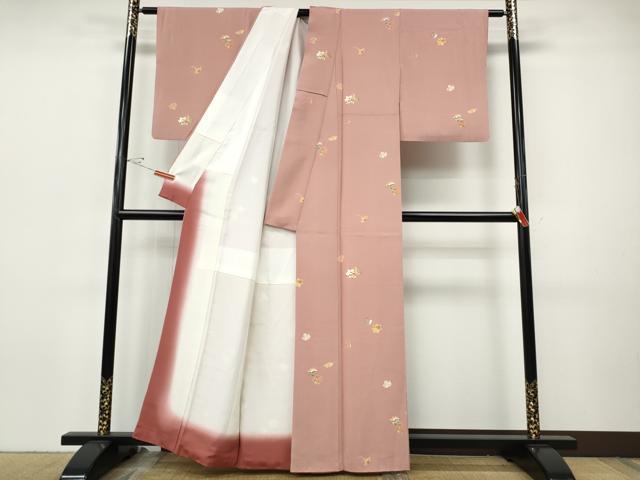 平和屋着物●上質な小紋 舞葉文 正絹 逸品 CABI9669ut