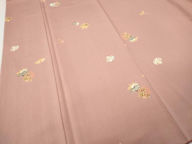 平和屋着物●上質な小紋 舞葉文 正絹 逸品 CABI9669ut