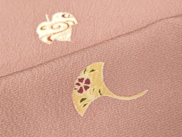 平和屋着物●上質な小紋 舞葉文 正絹 逸品 CABI9669ut
