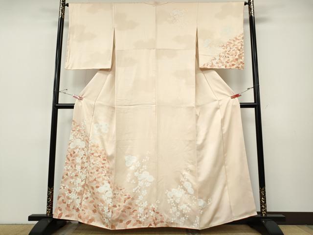 平和屋着物●訪問着 枝花文 正絹 逸品 CABI9681ut
