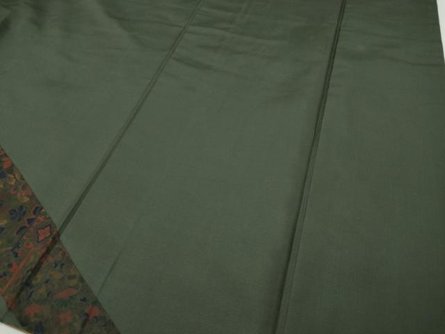 平和屋着物●訪問着 本場染大島紬 更紗花文 正絹 逸品 CABI9685ut