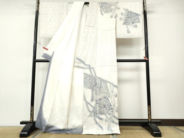 平和屋着物●名門 藤娘きぬたや・総絞り 訪問着 誰が袖花文 正絹 逸品 CABI9711ut