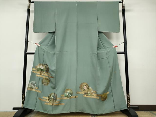 平和屋着物●豪華色留袖 作家物 エ霞花鳥丸文 金彩 正絹 逸品 CABI9718ut